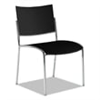 Pemberly Row Modern / Contemporary Chair in Black (Set of 4)