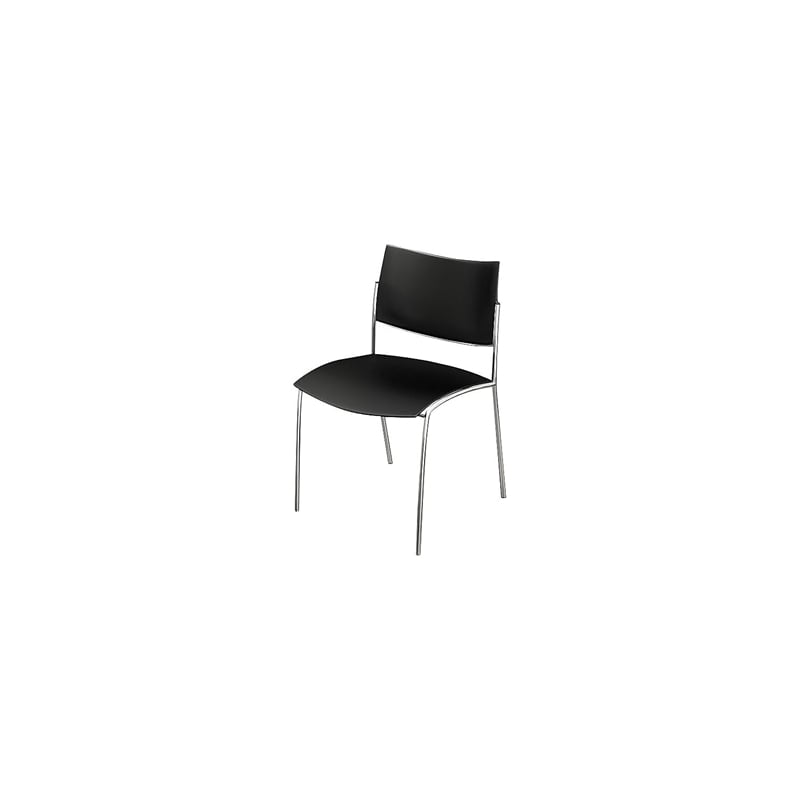 Pemberly Row Modern / Contemporary Chair in Black (Set of 4)