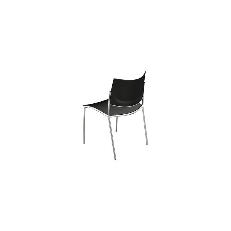 Pemberly Row Modern / Contemporary Chair in Black (Set of 4)