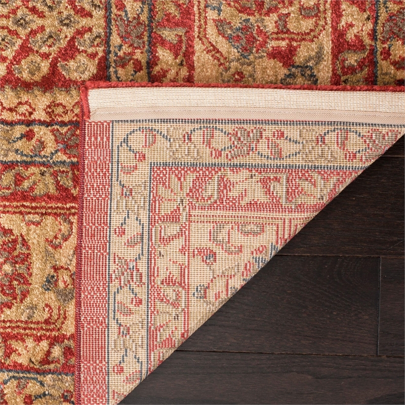 Pemberly Row Modern / Contemporary 10' X 14' Rug in Red and Natural