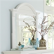Pemberly Row Modern / Contemporary White Mirror in White Finish