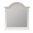 Pemberly Row Modern / Contemporary White Mirror in White Finish