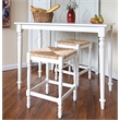 Pemberly Row Modern / Contemporary Bar Table in Antique White
