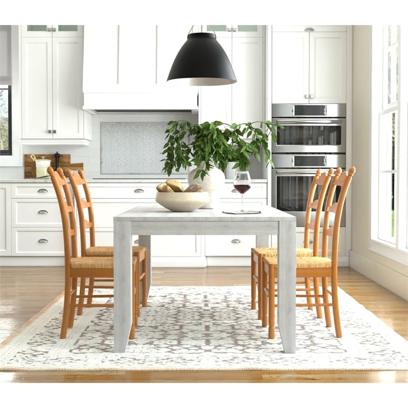 Pemberly Row Modern / Contemporary Wood Chair in English Pine