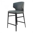 Pemberly Row Modern / Contemporary Counter Stool in Gray Finish