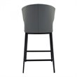Pemberly Row Modern / Contemporary Counter Stool in Gray Finish