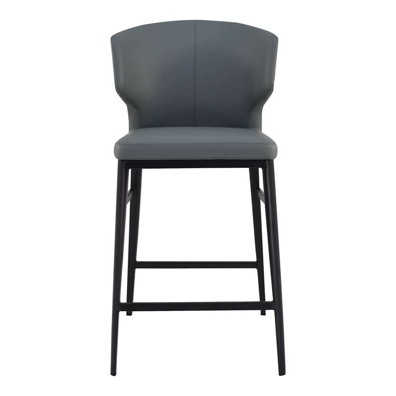 Pemberly Row Modern / Contemporary Counter Stool in Gray Finish