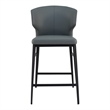 Pemberly Row Modern / Contemporary Counter Stool in Gray Finish