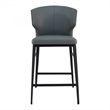 Pemberly Row Modern / Contemporary Counter Stool in Gray Finish