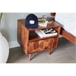 Pemberly Row 1 Drawer Contemporary Wood Nightstand in Natural