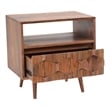 Pemberly Row 1 Drawer Contemporary Wood Nightstand in Natural