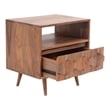 Pemberly Row 1 Drawer Contemporary Wood Nightstand in Natural