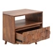 Pemberly Row 1 Drawer Contemporary Wood Nightstand in Natural