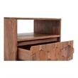 Pemberly Row 1 Drawer Contemporary Wood Nightstand in Natural