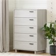 Pemberly Row Modern / Contemporary 5 Drawer Chest in Winter Oak