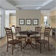 Pemberly Row Modern / Contemporary Wood Dining Chair in Espresso