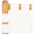 Pemberly Row Modern Leather Dining Side Chair in White (Set of 2)