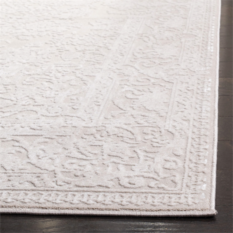 Pemberly Row Modern / Contemporary 8' x 10' Rug in Cream and Ivory