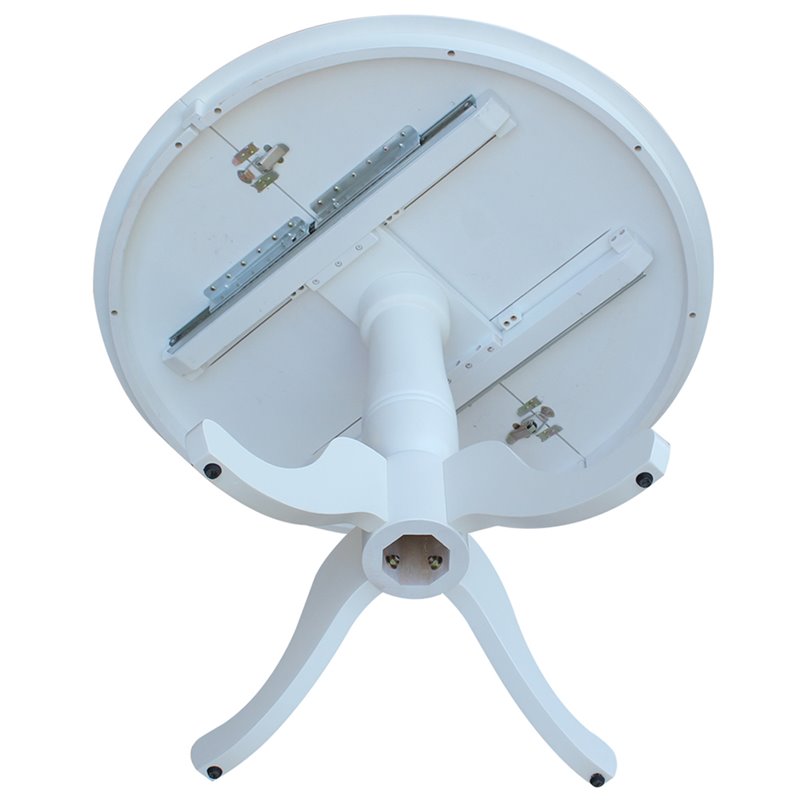 Pemberly Row Extendable Counter Height Dining Table in White