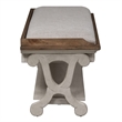 Pemberly Row Farmhouse Reimagined White Finish Wood Bed Bench