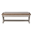 Pemberly Row Farmhouse Reimagined White Finish Wood Bed Bench