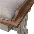 Pemberly Row Farmhouse Reimagined White Finish Wood Bed Bench