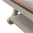 Pemberly Row Farmhouse Reimagined White Finish Wood Bed Bench