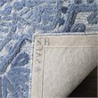 Pemberly Row Modern 5' x 8' Hand Tufted Wool Rug in Blue and Ivory