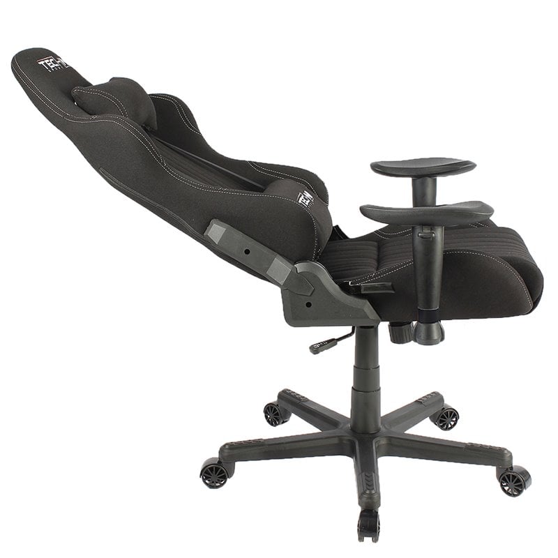 Pemberly Row Sport Ergonomic Adjustable Racing Game Chair in Black