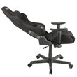Pemberly Row Sport Ergonomic Adjustable Racing Game Chair in Black