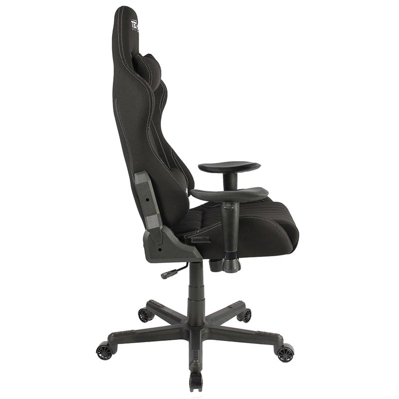 Pemberly Row Sport Ergonomic Adjustable Racing Game Chair in Black