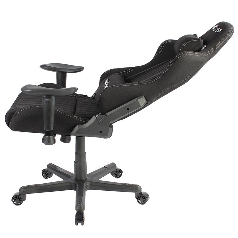 Pemberly Row Sport Ergonomic Adjustable Racing Game Chair in Black