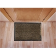 Pemberly Row Indoor Entrance Mat Brown Rectangular Size 32 x 48