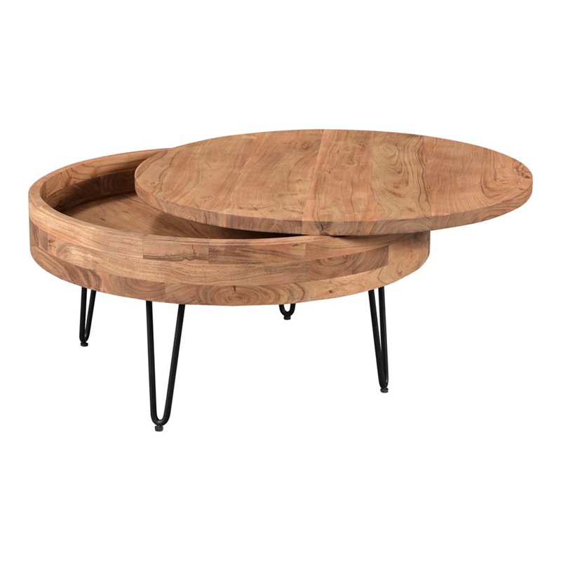 Pemberly Row Modern / Contemporary Wood Storage Coffee Table