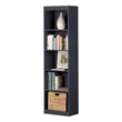 Pemberly Row 5-Shelf Narrow Bookcase-Blueberry-Pemberly Row