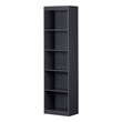 Pemberly Row 5-Shelf Narrow Bookcase-Blueberry-Pemberly Row