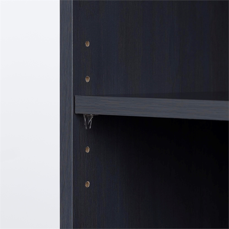 Pemberly Row 5-Shelf Narrow Bookcase-Blueberry-Pemberly Row