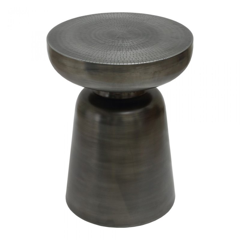 Pemberly Row Modern / Contemporary Accent Table in Silver Finish