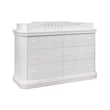 Pemberly Row Contemporary Topper for Double Dresser in White