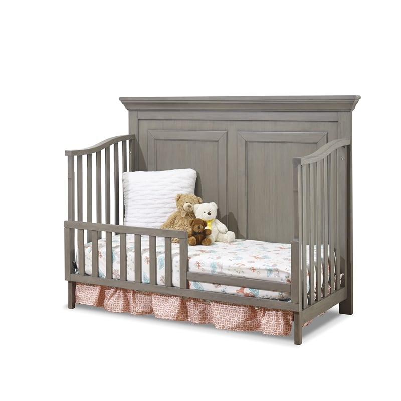 Pemberly Row Modern / Contemporary Toddler Rail in Heritage Gray