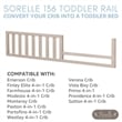 Pemberly Row Modern / Contemporary Toddler Rail in Heritage Gray