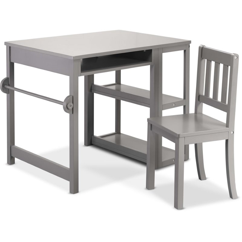 Pemberly Row Modern / Contemporary Creative Play Station in Gray