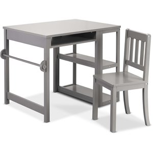 Pemberly Row Modern / Contemporary Creative Play Station in Gray