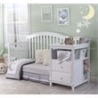 Pemberly Row Modern / Contemporary Crib and Changer in White