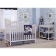 Pemberly Row Modern / Contemporary Wood 4-in-1 Crib in White