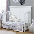 Pemberly Row Modern / Contemporary Wood 4-in-1 Crib in White