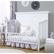 Pemberly Row Modern / Contemporary Wood 4-in-1 Crib in White