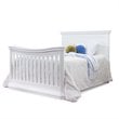 Pemberly Row Modern / Contemporary Wood 4-in-1 Crib in White