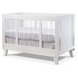 Pemberly Row Modern / Contemporary Wood Acrylic Crib in White