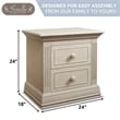 Pemberly Row Modern / Contemporary Wood Nightstand in Chocolate